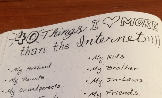 40 things love more than internet list unplugged