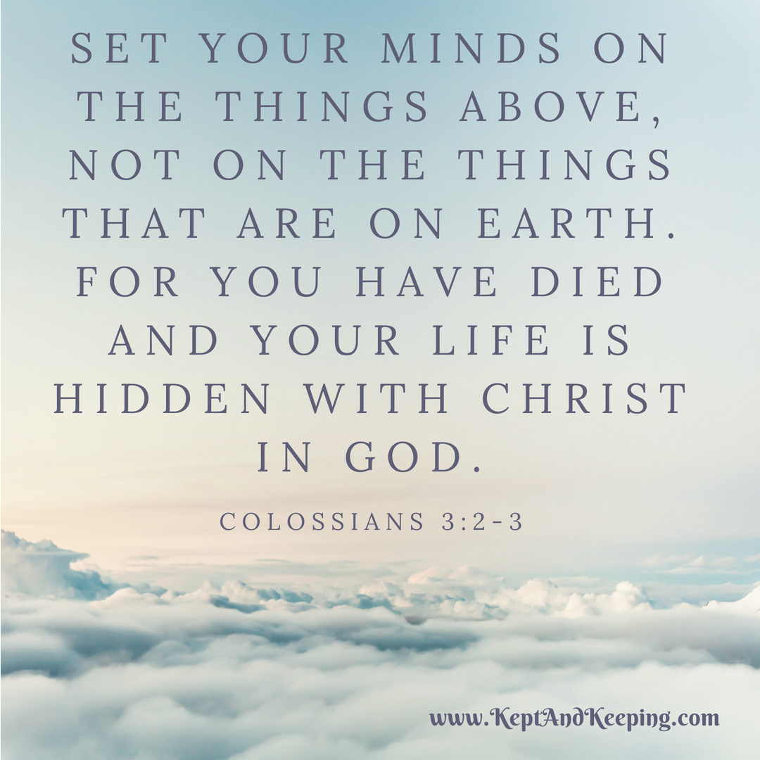 Col 3 Materialism Faith Heart of the Matter