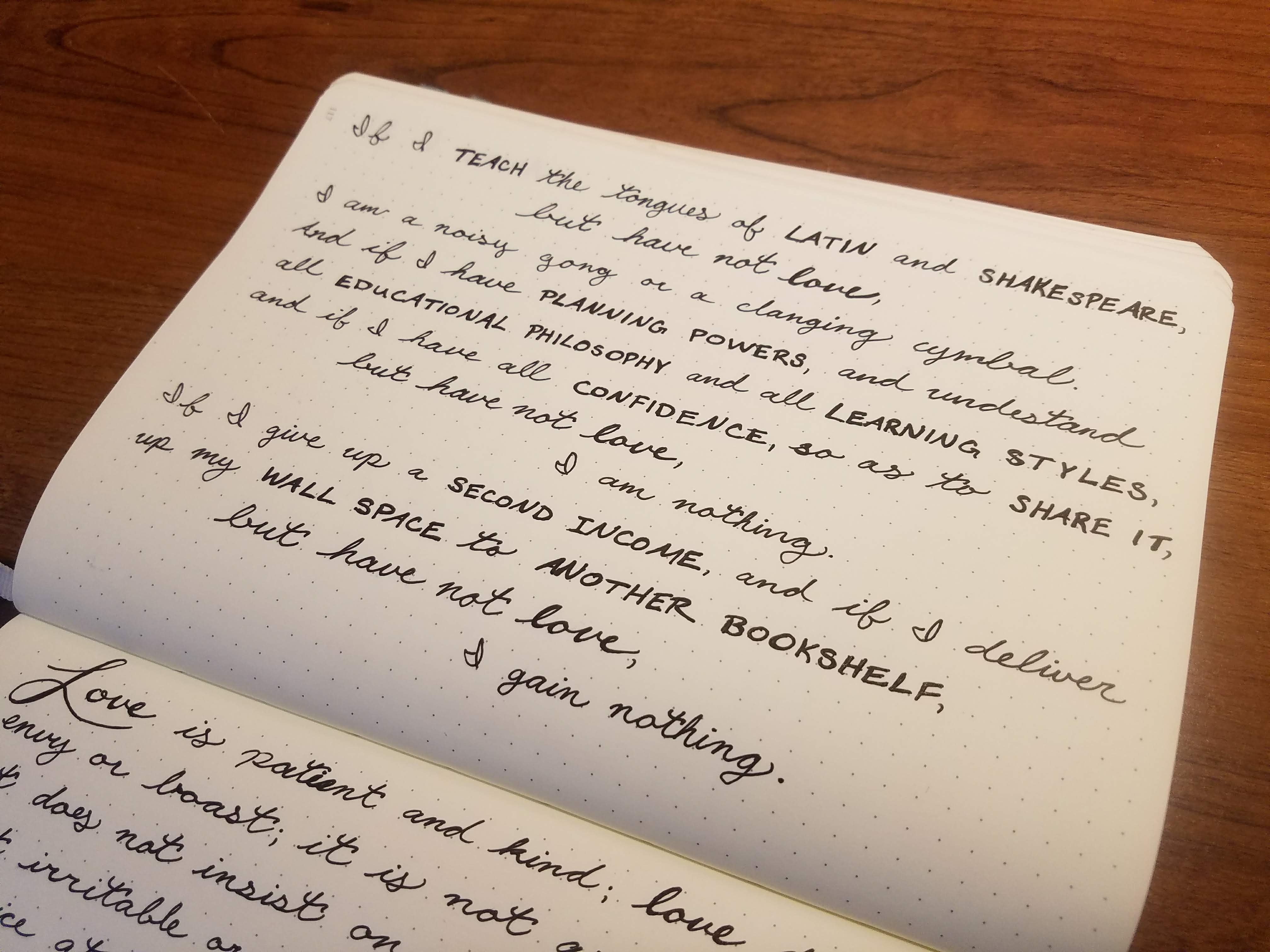 1 corinthians 13 love chapter homeschool mama