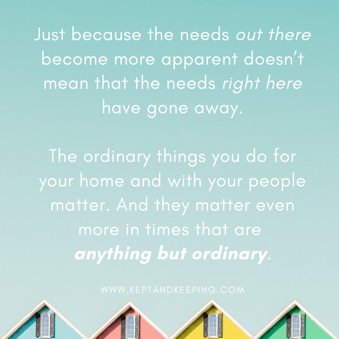 homemaking 2020 crisis ordinary 